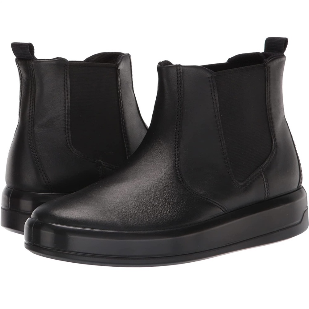 Ecco black leather Soft 9 Chelsea Boot Size 5-5.5